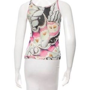 Roberto Cavalli silk sleeveless top